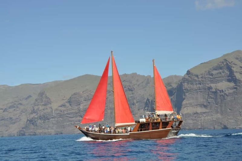 Adeje: Whale Watching Tour to Los Gigantes with lunch & swim - Lunch in a bay beneath Los Gigantes