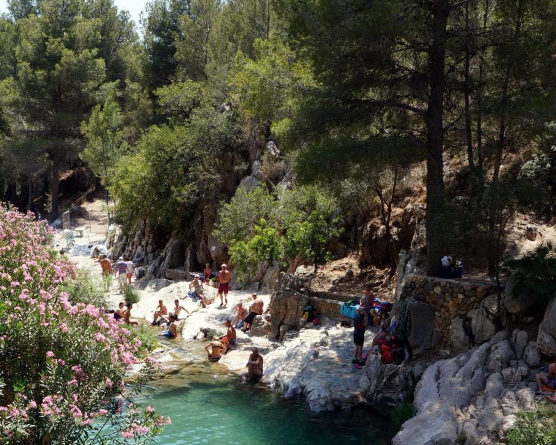 Algar Waterfalls Coach Trip - From Albir & Benidorm - Swimming in the cold mountain pools