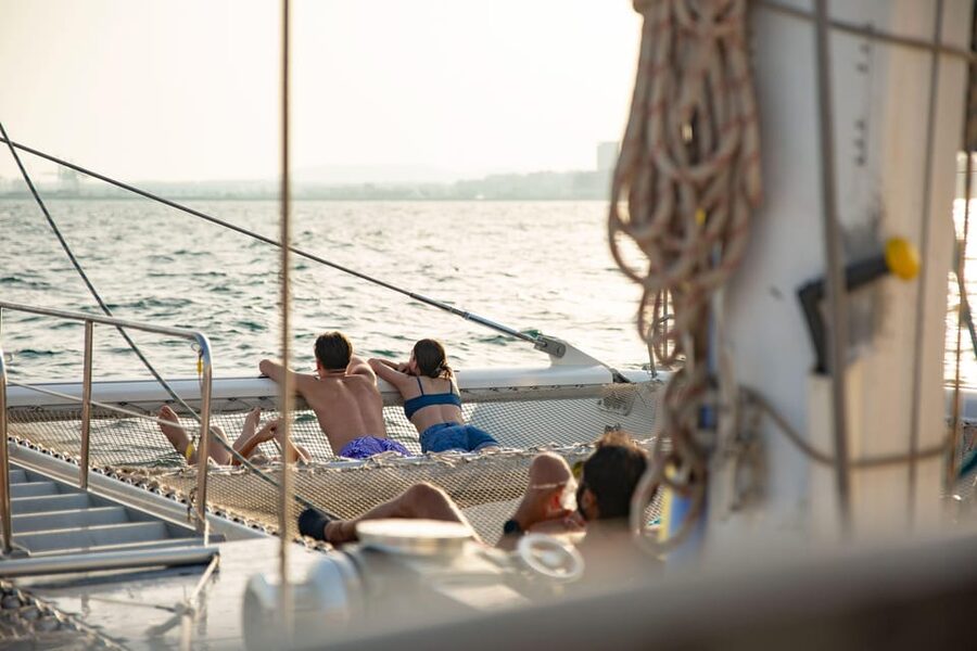 Alicante: 2-Hour Late Afternoon Catamaran Cruise - Leaving Alicante port for the Albufereta coast
