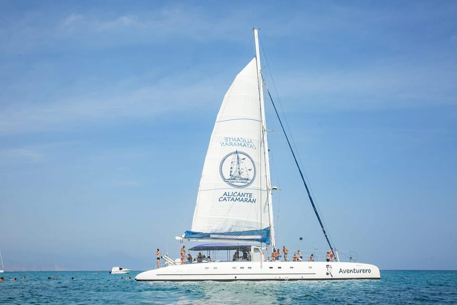 Alicante: 3-Hour Coastal Catamaran Cruise - Leaving Alicante by catamaran