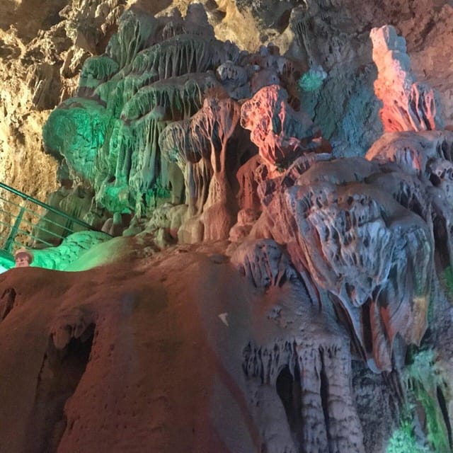 Alicante: Canelobre Caves & Busot Tour including transfer - Entering Canelobre Cave at 700 meters