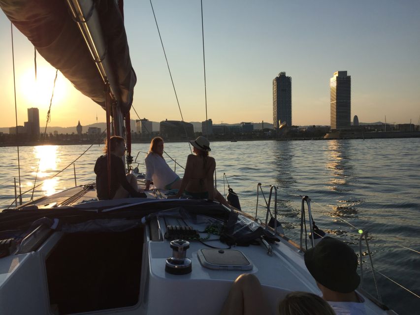 Barcelona: 2-Hour Sunset Sailboat Trip - The first stretch, learning how the boat works