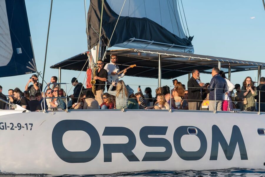Barcelona: Catamaran Cruise with optional Live Jazz Music - From Columbus Monument to the open water