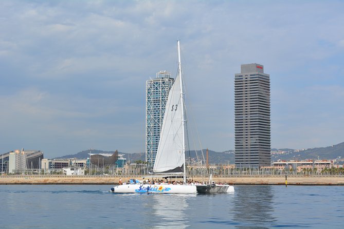 Barcelona Catamaran Party Tour For Young People - Barcelona from the water