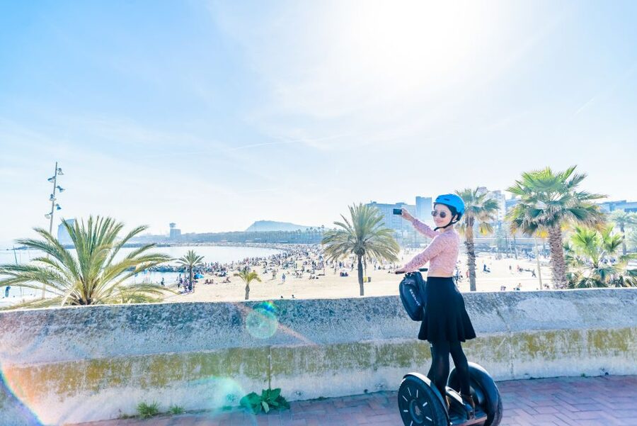Barcelona: City and Seafront Guided Segway Tour - The Mediterranean coast from Olympic Port