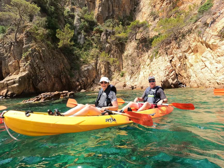Barcelona: Costa Brava Kayak and Snorkel Tour with Lunch - Snorkeling in clear water, with realistic expectations