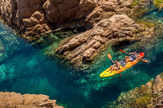 Barcelona Costa Brava Kayak, Snorkel & Cliff Jump Day Tour - Snorkeling Among Fish and Rocky Coves