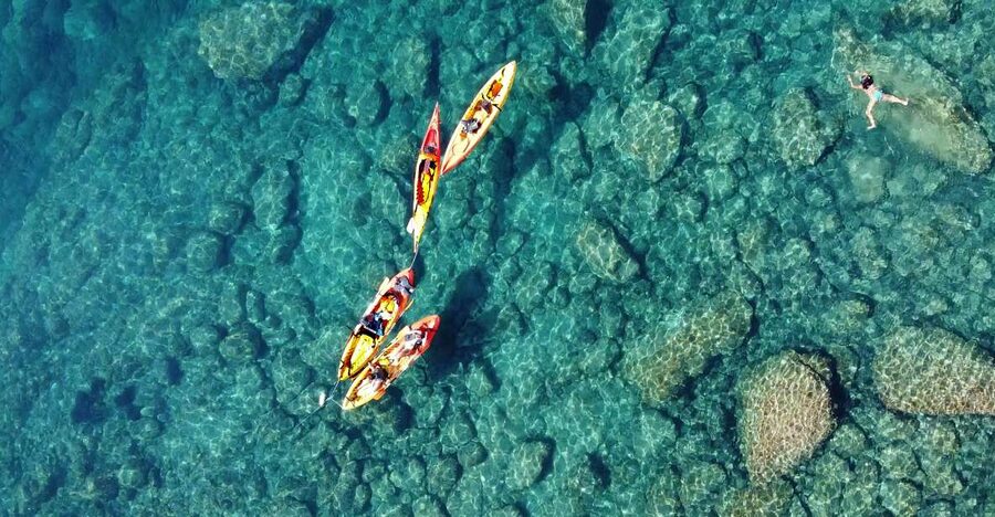 Barcelona: Costa Brava Kayak, Snorkel & Cliff Jump & Lunch - Snorkeling in the Mediterranean