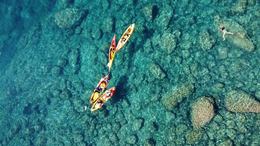 Barcelona: Costa Brava Kayak, Snorkel & Cliff Jump & Lunch - The cliff jumps are exciting, but not extreme