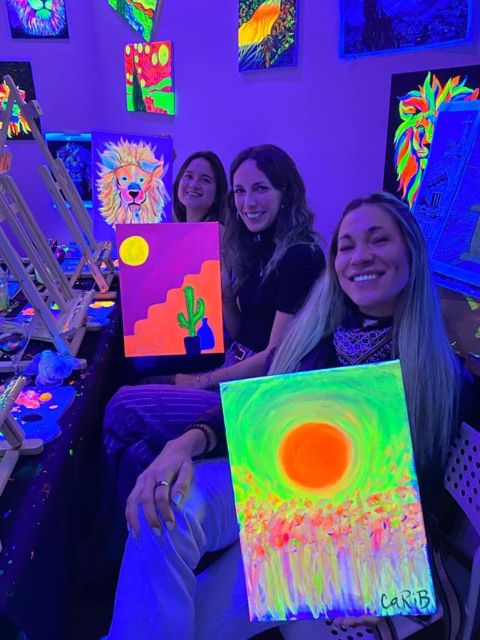 Barcelona: Fluorescent Paint and Wine Workshop - Who will get the most from the $47 price