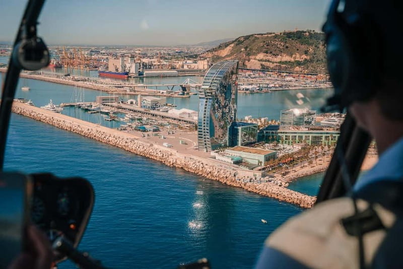 Barcelona: Helicopter Flight, Boat Ride, and Walking Tour - Moving from the old city to the port
