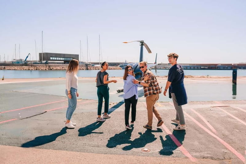 Barcelona: Helicopter Flight, Boat Ride, and Walking Tour - The six-minute helicopter flight