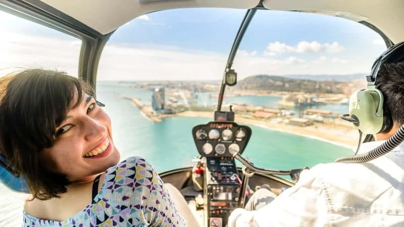Barcelona: Helicopter Flight over Barcelona's Coastline - The coastline route and its main sights