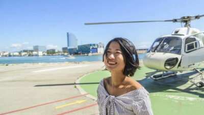 Helicopter Flight over Barcelona’s Coastline