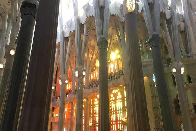 Barcelona: Highlights of Sagrada Familia Max 6 People Guided Tour - The terrace view before the basilica