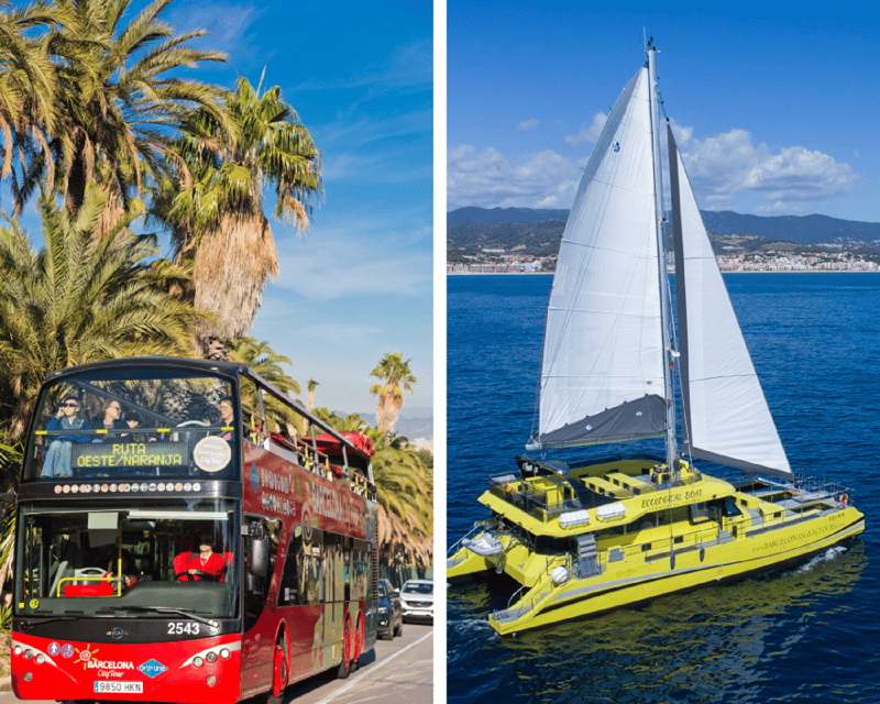 Barcelona: Hop-On Hop-Off Bus with Sailing Cruise - Key points at a glance