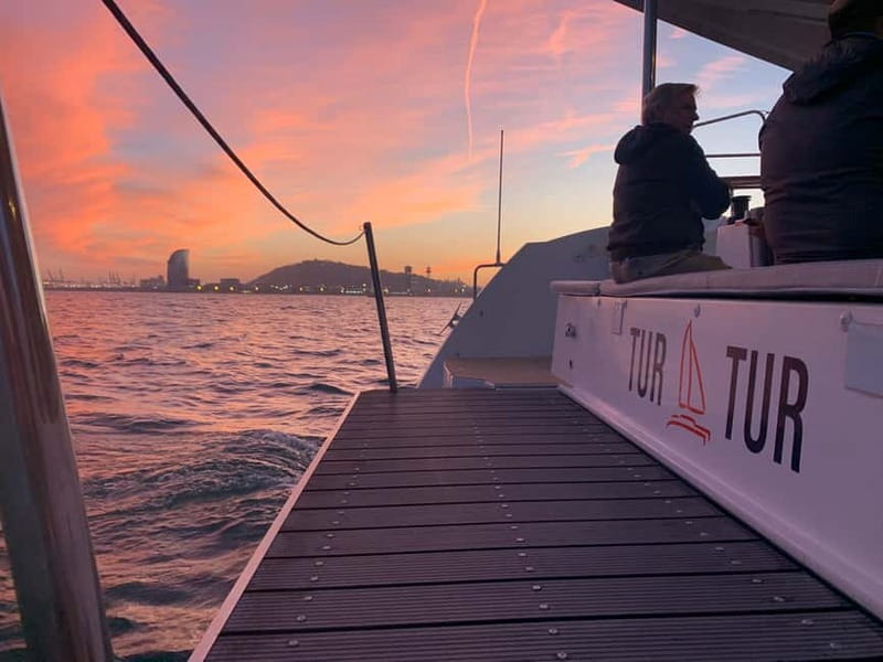 Barcelona: Luxury Catamaran Sunset Cruise - The first 40 minutes: Barcelona from offshore