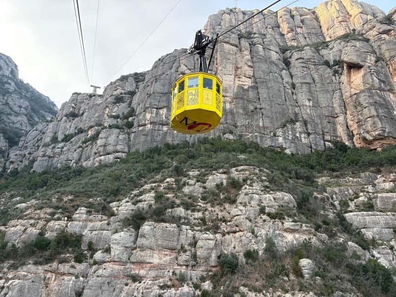 Barcelona: Montserrat Early Trip — Cable Car, Abbey & Hike - Down the mountain by train or aerial cable car