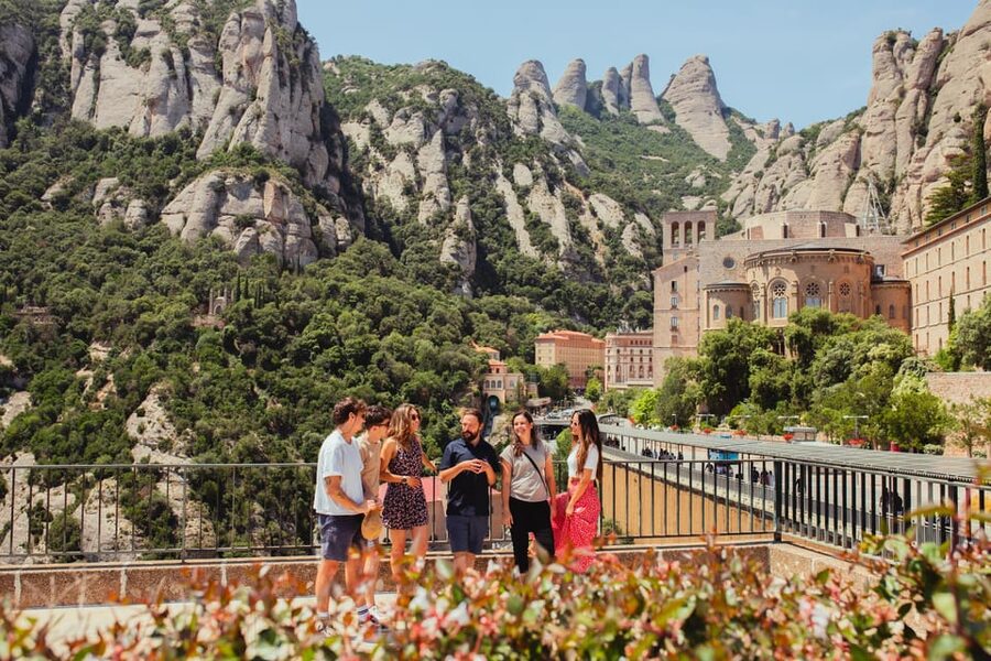 Barcelona: Montserrat with Winery, Lunch, and Train Options - Entering Montserrat Abbey and the basilica