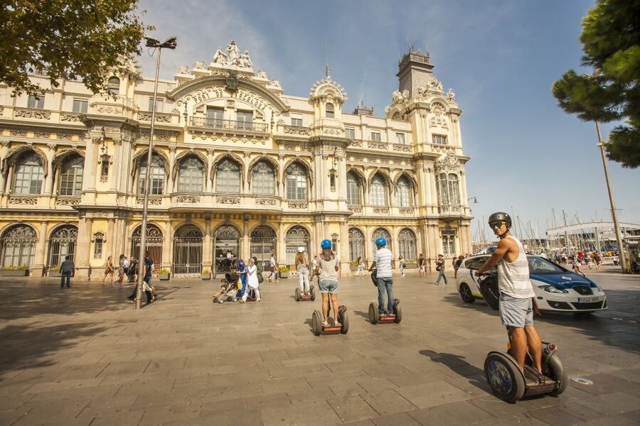 Barcelona: Old Port and Gothic Quarter Guided Segway Tour - Roman walls and the Barri Gòtic
