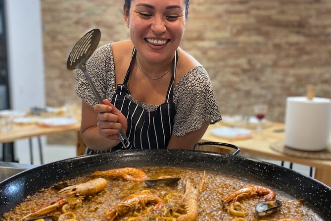 Barcelona Paella Cooking Class & Boqueria & Hofmann-Trained Chefs - The communal feast and dessert