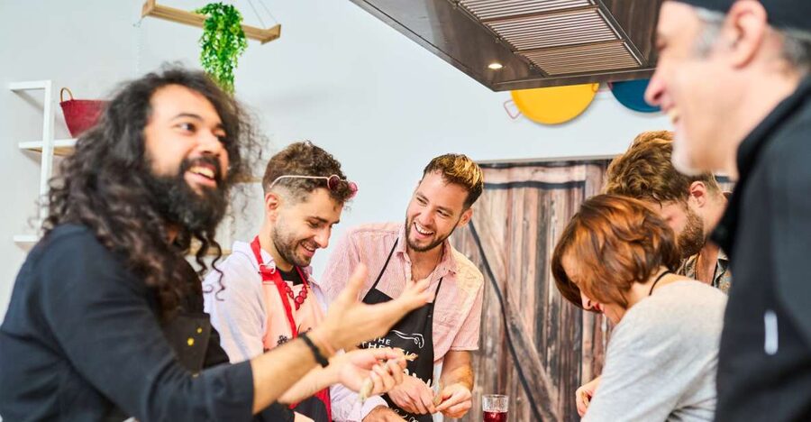 Barcelona: Paella Cooking Class with Market Visit and More - From market shopping to the kitchen