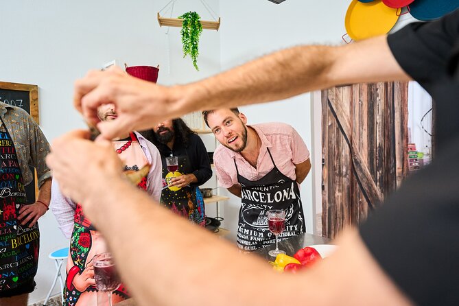 Barcelona Paella Cooking Class with Market Visit, Tapas & Sangria - From La Rambla to the GAB Lab kitchen
