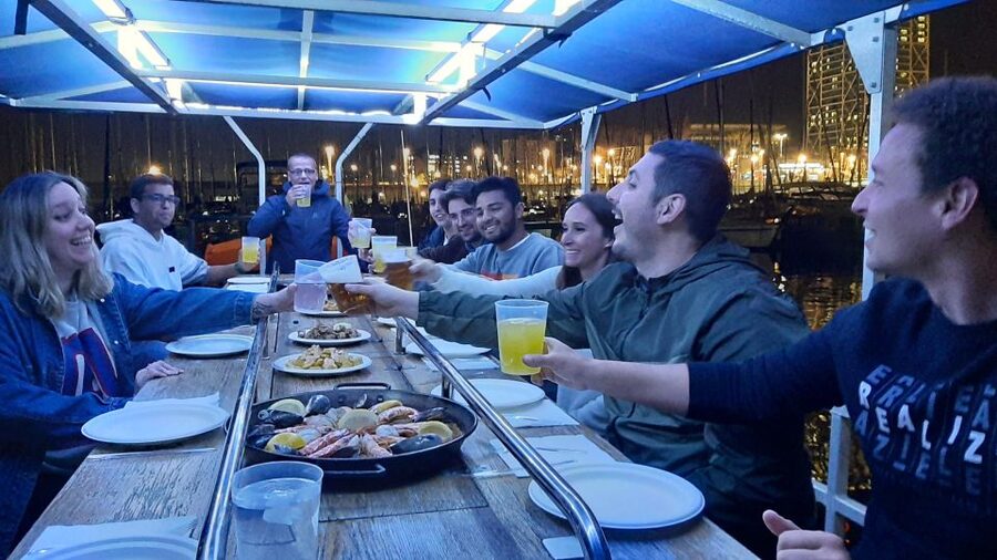 Barcelona: Private Evening Cruise with Dinner and Drinks - Leaving Olympic Port for a different Barcelona view