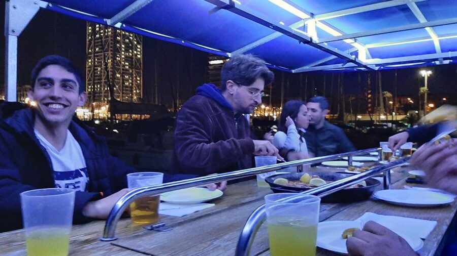 Barcelona: Private Evening Cruise with Dinner and Drinks - Paella, sangria, and a meal at sea