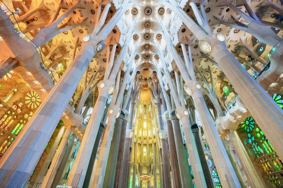 Barcelona: Sagrada Familia Skip-the-Line Entry Ticket & Tour - Inside the nave, a forest made of stone and light