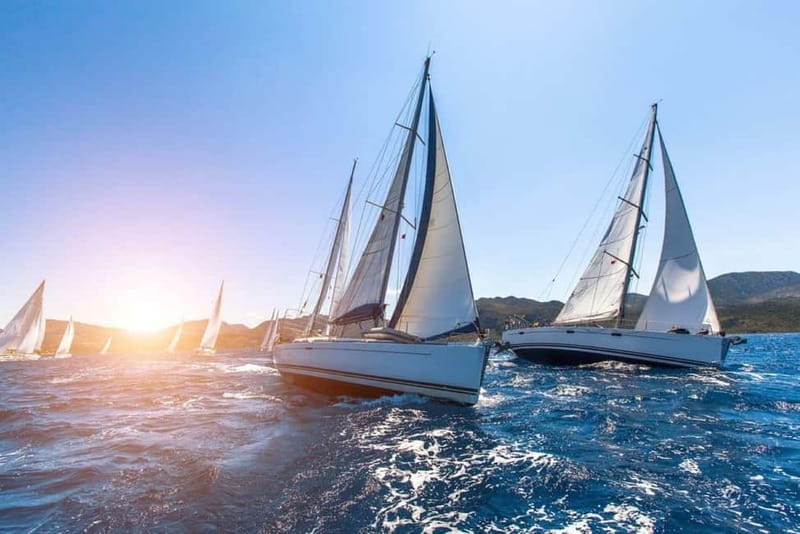 Barcelona: Sailing Tour with Tapas, Drinks and Swim Stop - The first minutes: safety, seating, and the harbor