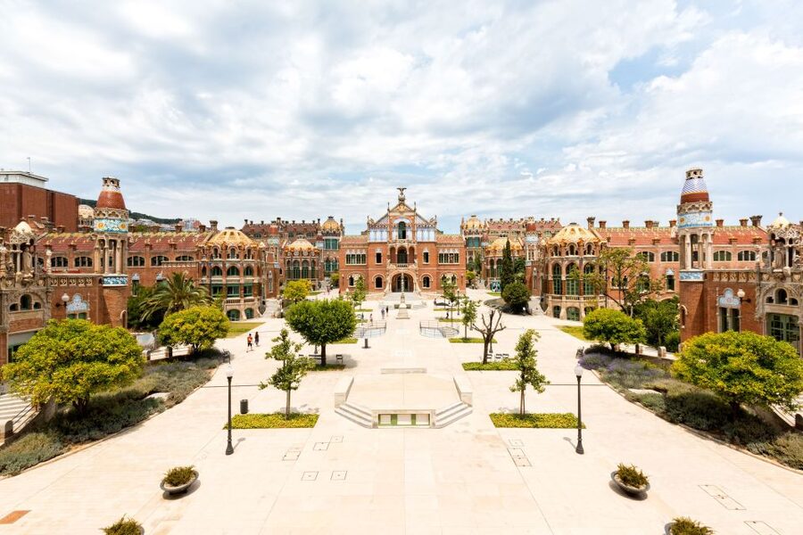 Barcelona: Sant Pau Recinte Modernista Entry Ticket - Pavilions filled with tile, sculpture, and stained glass