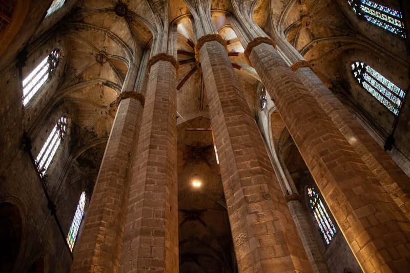 Barcelona: Santa Maria del Mar Tour & Terrace Access - Crypt, tribunes, and the cost of the stairs