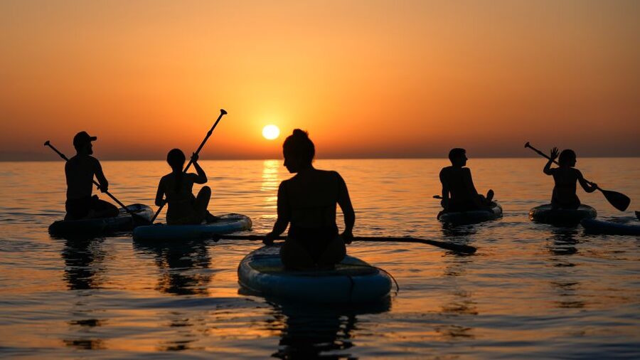 Barcelona: Sunrise Paddleboarding with Instructor and Photos - The walk to Barceloneta Beach