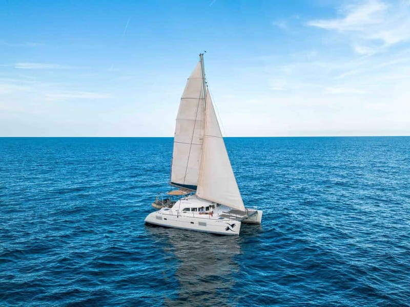 Barcelona: Sunset Catamaran Cruise with Wine and Tapa - Price and value at $47 per person
