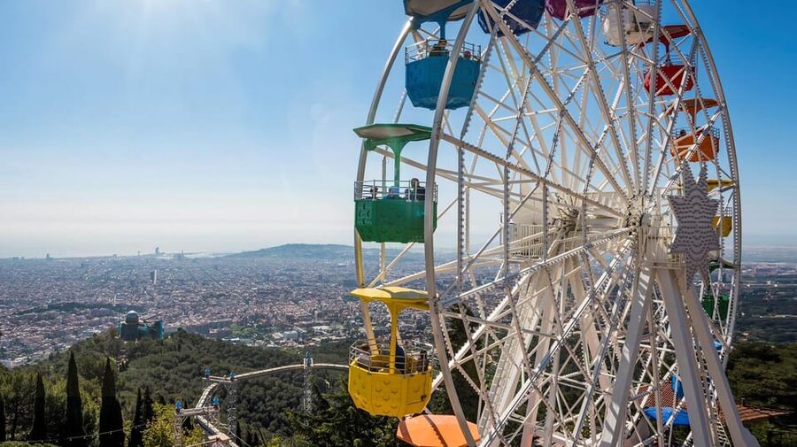 Barcelona: Tibidabo Amusement Park Admission Ticket - Starting with the Sky Walk and the view