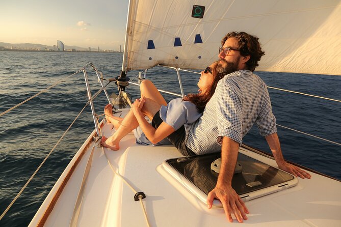 Barcelona Unique Sunset Sailing Experience with Tapas & Open Bar - Three Spanish tapas, snacks, and an open bar