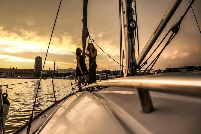 Barcelona Unique Sunset Sailing Experience with Tapas & Open Bar - Live guitar, saxophone, or a quiet sail