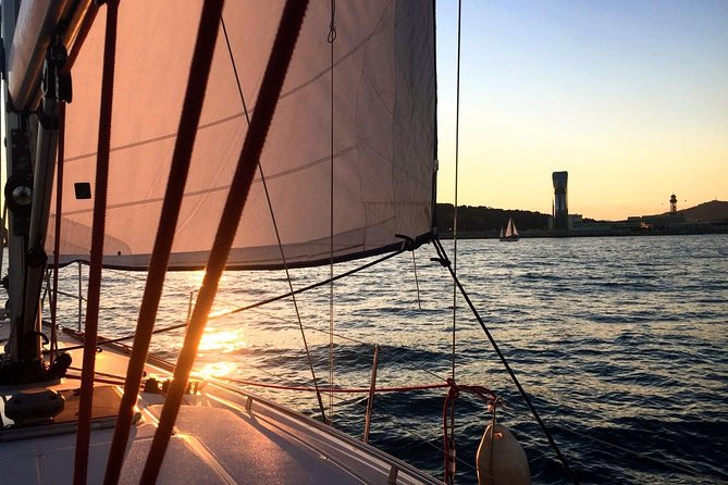 Barcelona Unique Sunset Sailing Experience with Tapas & Open Bar - Barcelona’s skyline from the Mediterranean