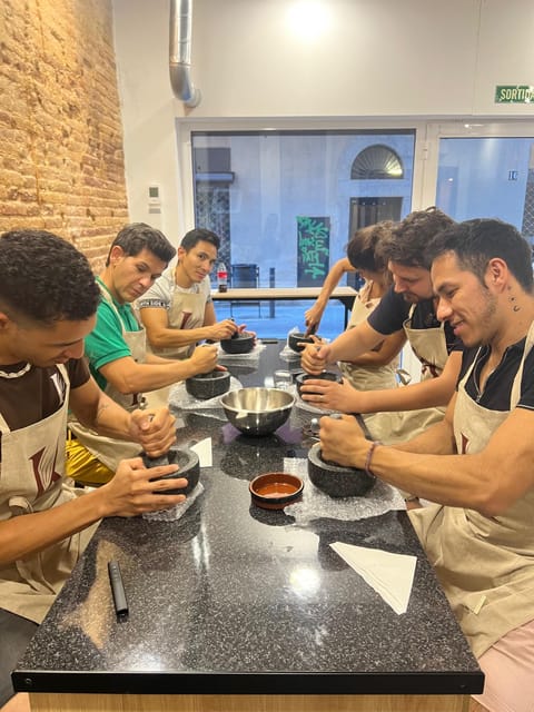Bean to Bar Chocolate Workshop in Barcelona - Roasting, peeling, and grinding the beans