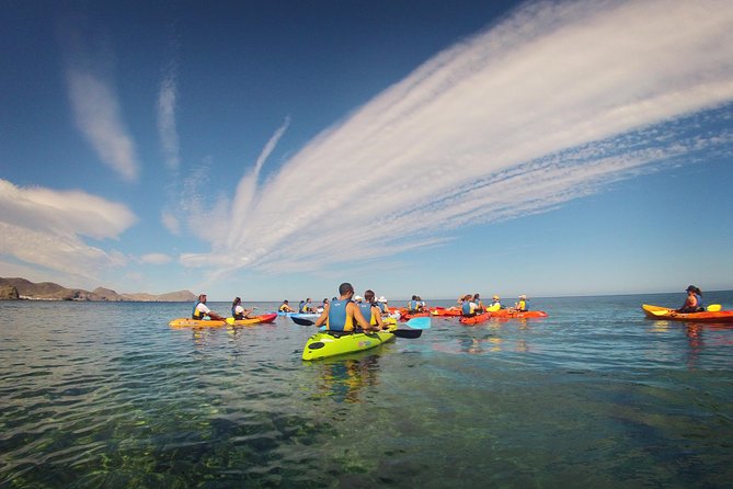 Cabo de Gata Active. Guided kayak and snorkel route through coves of the Natural Park - The short safety lesson before you paddle