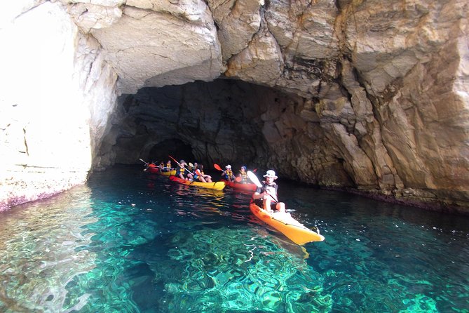 Cabo de Gata Active. Guided kayak and snorkel route through coves of the Natural Park - Paddling past coves, cliffs, and volcanic rock
