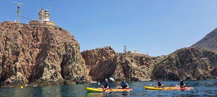 Cabo de Gata: Kayak & Snorkel Excursion in Natural Park - La Almadraba de Monteleva: a short swim and photo pause