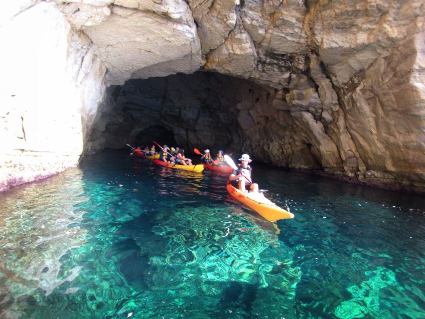 Cabo de Gata: Natural Park Kayaking and Snorkel Excursion - The first 75 minutes: coves, caves, and volcanic cliffs