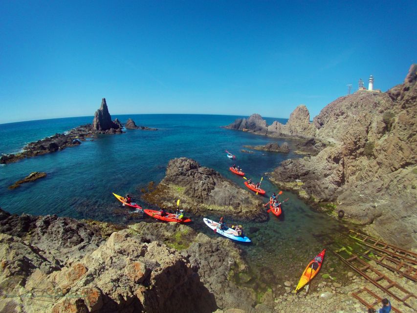 Cabo de Gata: Natural Park Kayaking and Snorkel Excursion - The final hour: paddling back along the coast