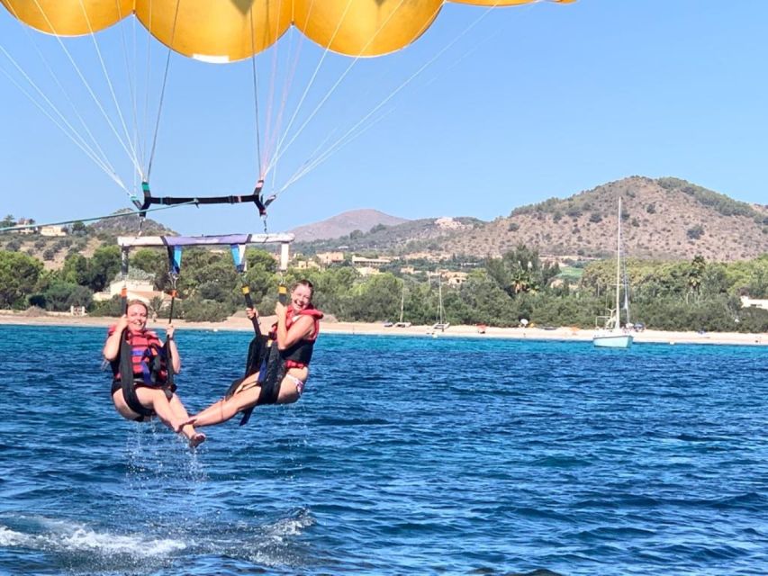 Cala Bona: Parasailing Experience - Flying alone, as a pair, or in a group of three