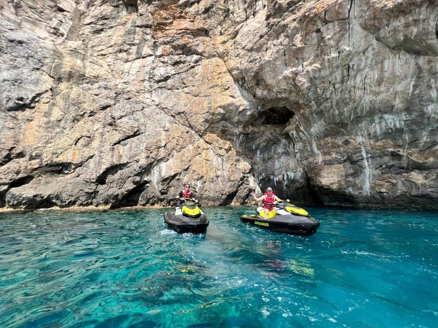 Cala Millor: Jetski Tour of Sea Lion Cave or Caves of Artà - Riding from Cala Bona toward the coast