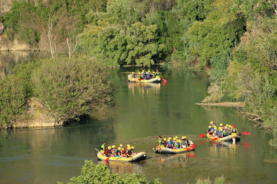 Calasparra: Almadenes Canyon Rafting with Caves and Rock Art - The Otter Cave and the route toward the reservoir
