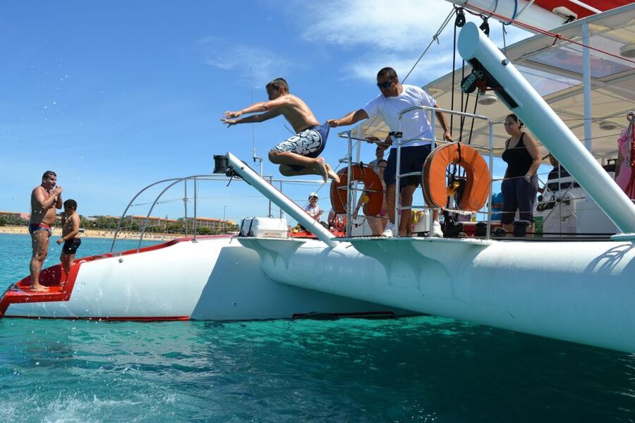 Caleta de Fuste: Catamaran Sailing Experience - Drinks, shade, music, and the boat itself