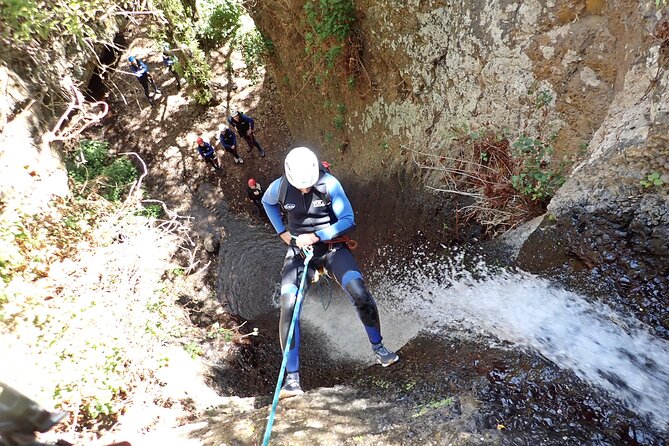 CANYONING aquatic and fun route in Gran Canaria - The start at Los Cernícalos